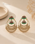 Purpello Lotus Bloom Chandbali Earrings