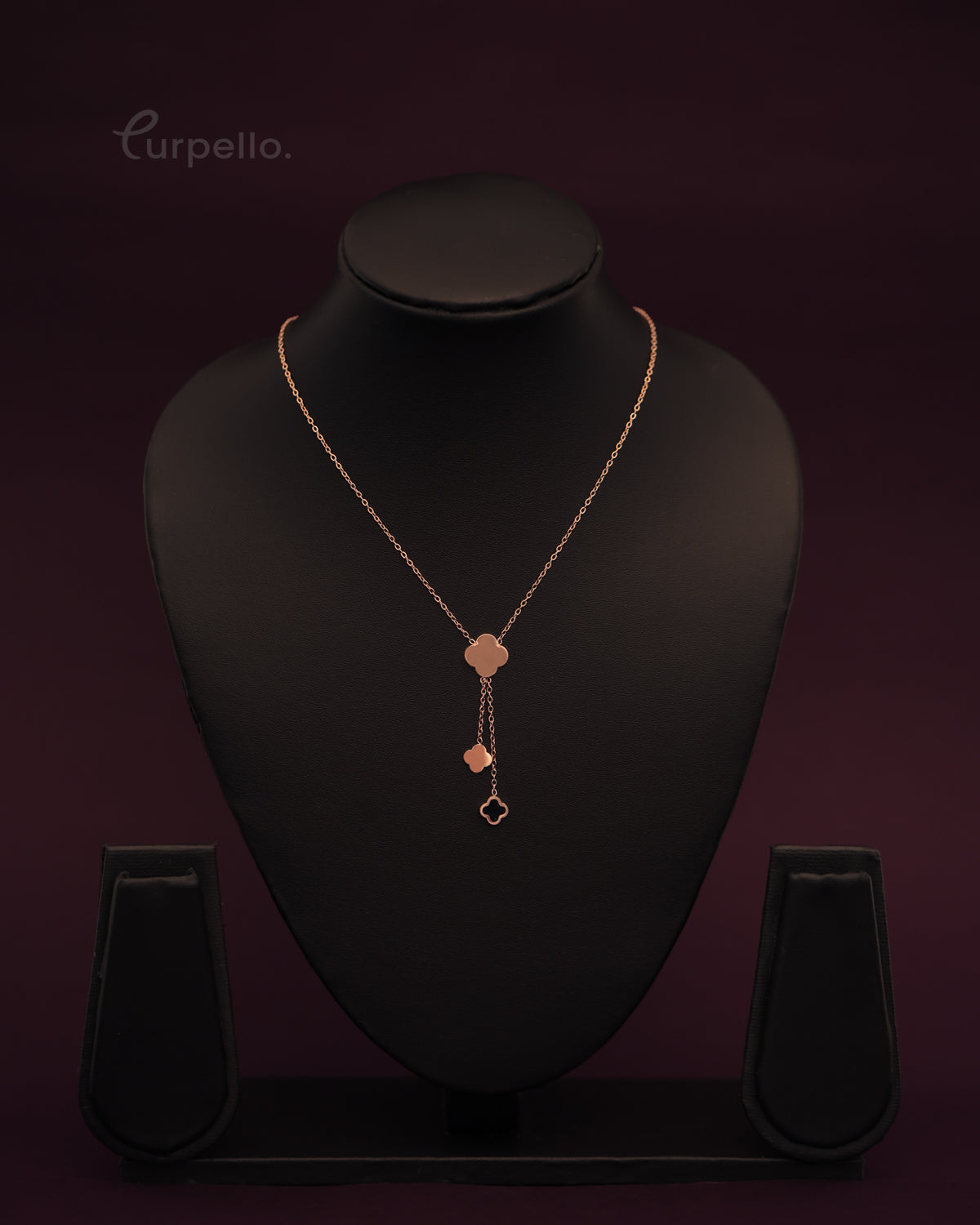 Purpello Minimal Clover Drop Chain
