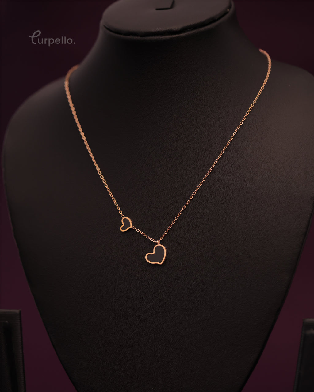 Purpello Double Heart Necklace