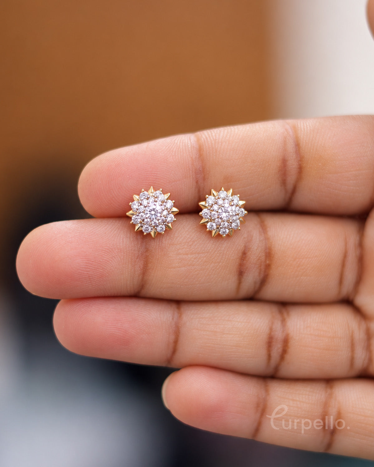 Solevia Xuping Floral Stud Earrings