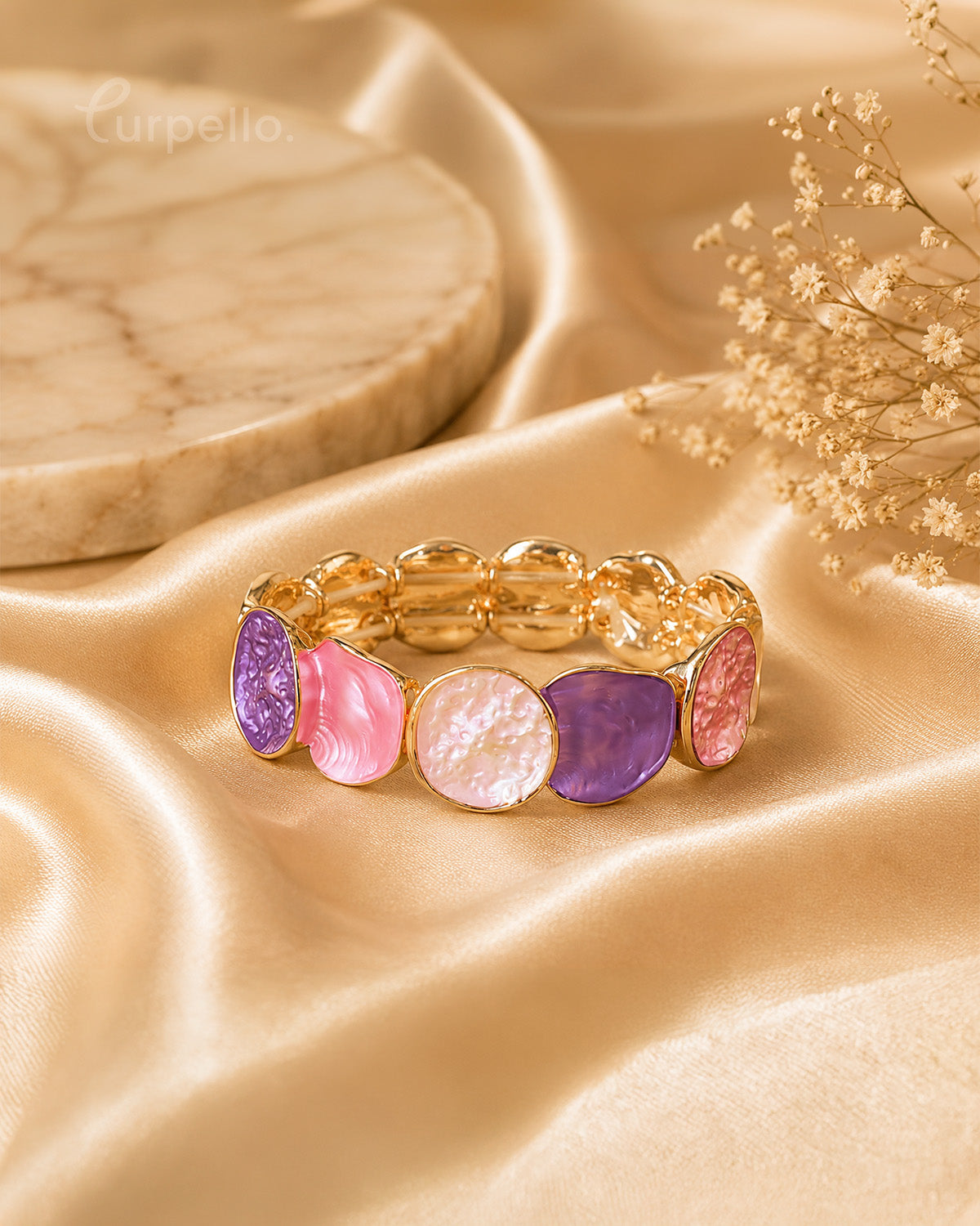 Purpello Pastel Pearl Stretch Bracelet
