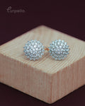 Purpello Crystal Bloom Stud Earrings
