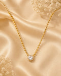Purpello Minimal stone Pendant Necklace