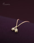 Purpello Twin Bloom Anti-Tarnish Pendant Chain