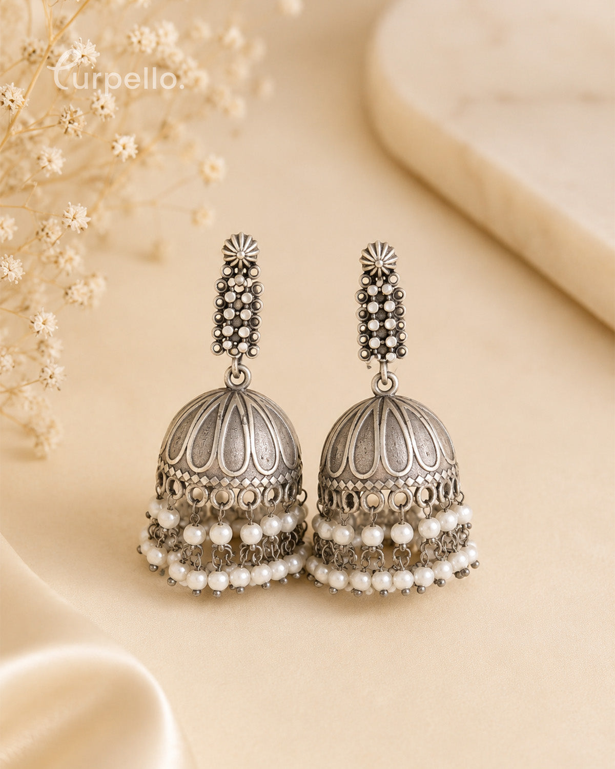 Traditional Dome Drop Earrings for Women