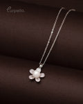 Purpello Pearl Blossom Silver Pendant Chain