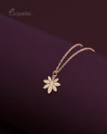 Purpello Floral Charm  Rose Gold Necklace