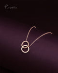 Purpello Interlocking Circles Necklace