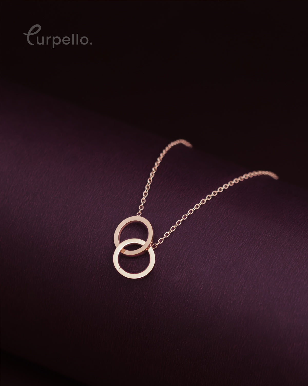 Purpello Interlocking Circles Necklace