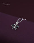 Purpello Midnight Butterfly Pendant Chain
