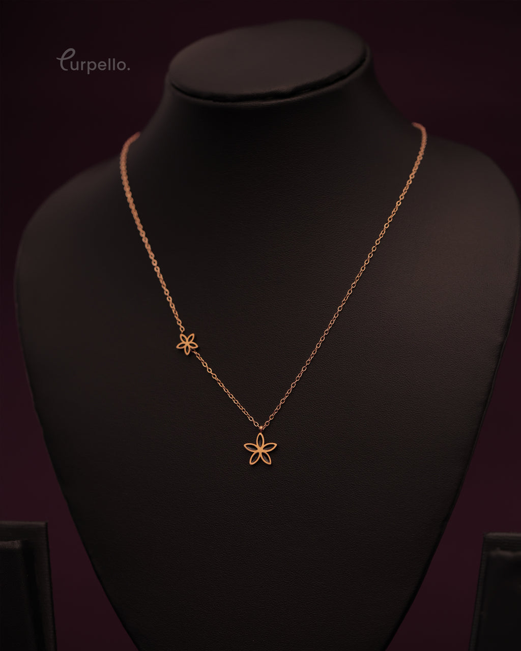 Purpello Dual Floral Necklace