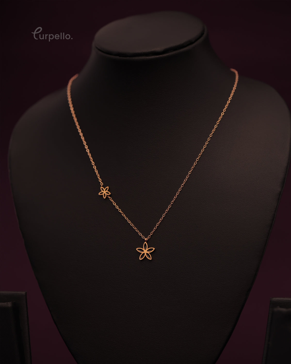 Purpello Dual Floral Necklace