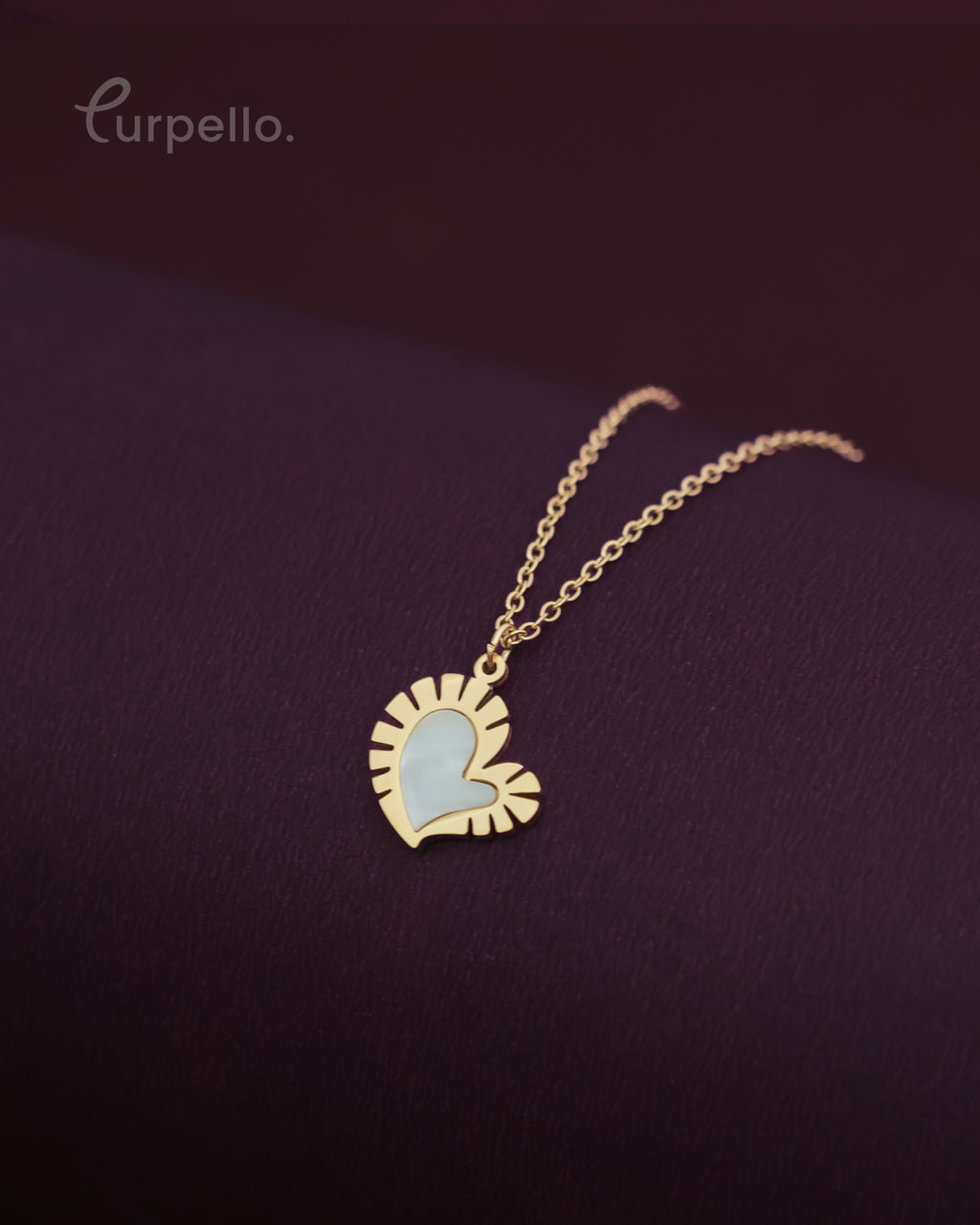 Purpello Radiant Heart Pendant Chain