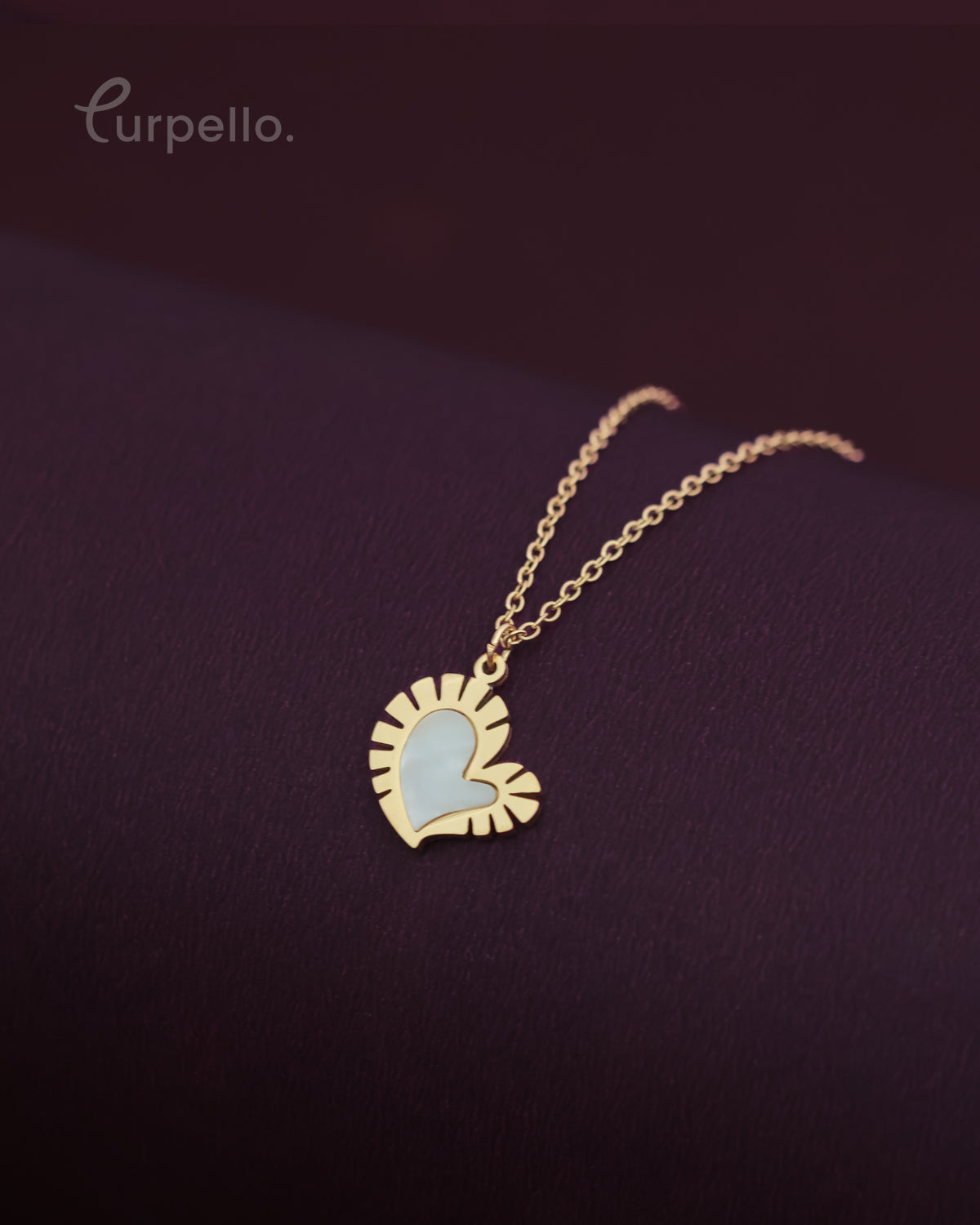 Purpello Radiant Heart Pendant Chain