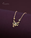 Purpello Elegant Butterfly Charm Anti-Tarnish Chain