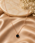 Purpello Rose Gold Hexagon Pendant Chain