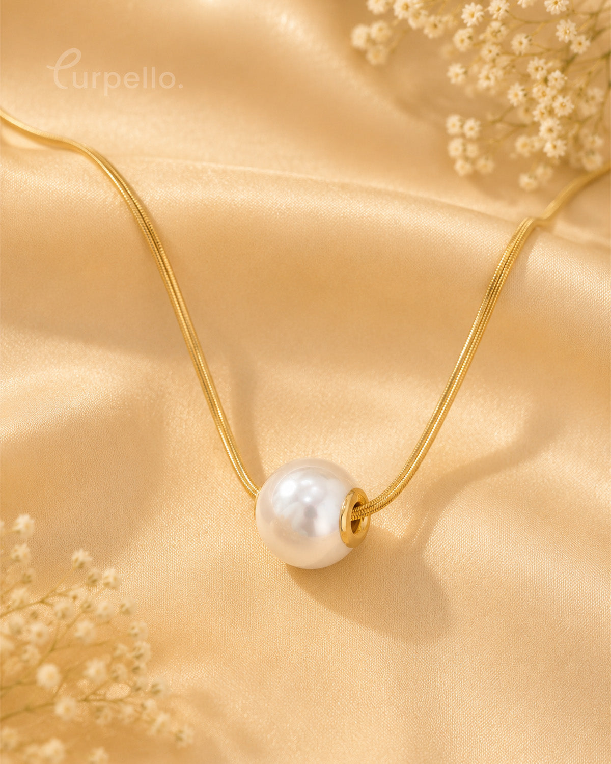 Purpello Big Pearl Pendant Necklace