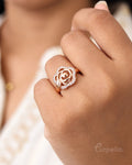Rose Bloom – Elegant Rose Gold Ring