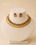 Purpello Antique Multi-Color Coin Choker Set