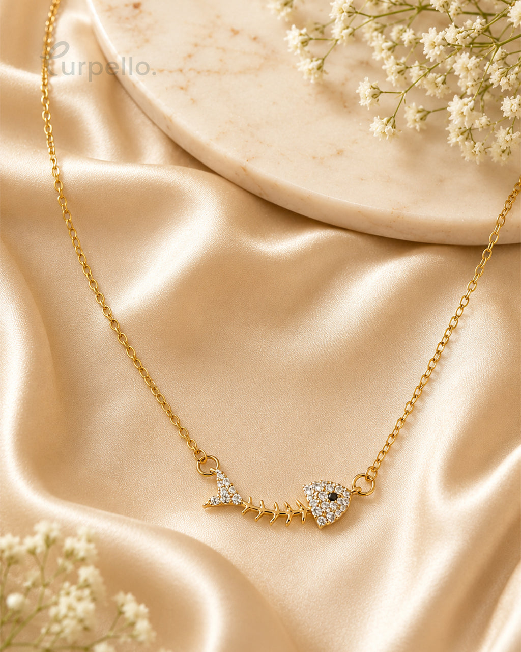 Purpello Fish Bone Chain