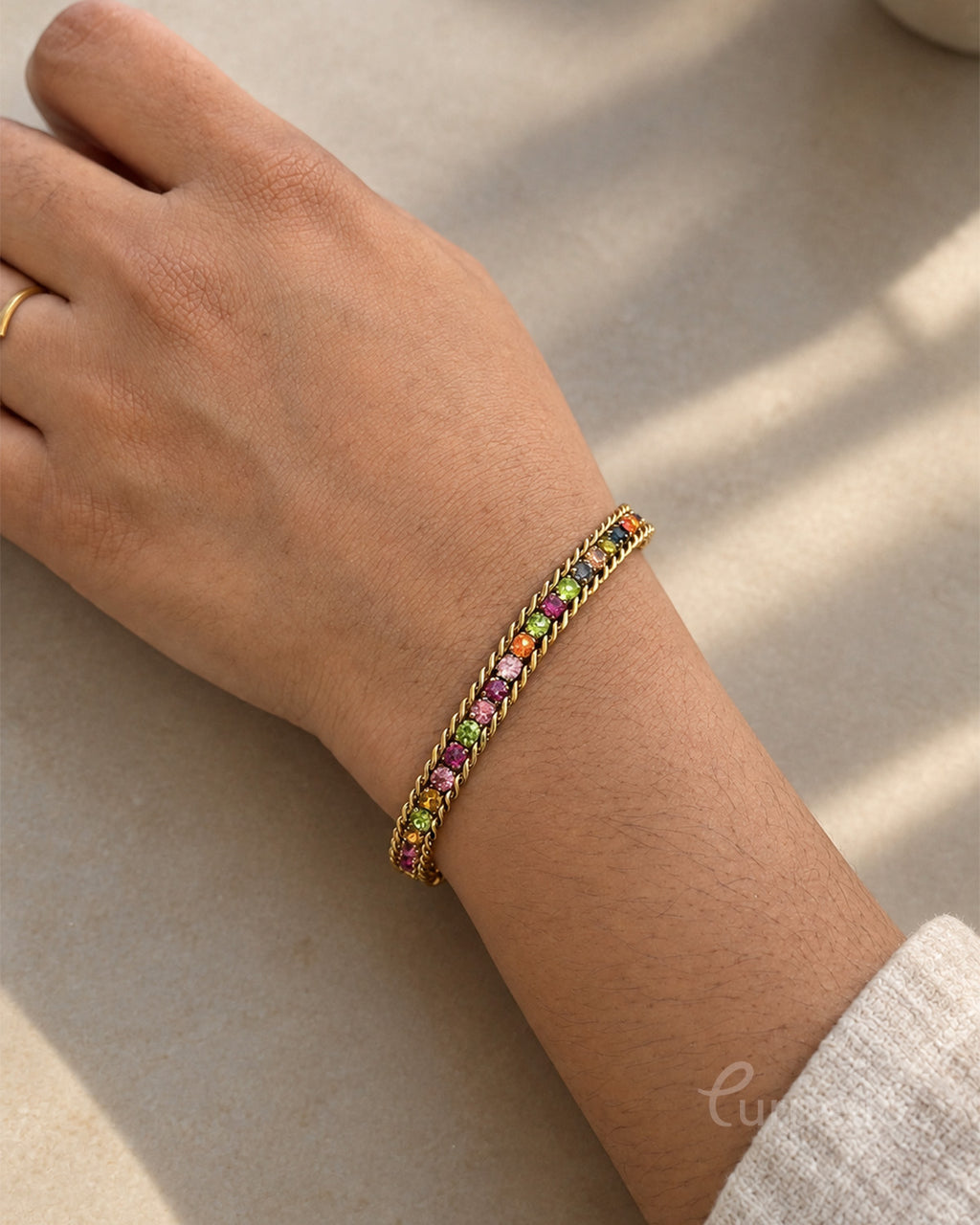 Rainbow Luxe Anti-Tarnish Bracelet