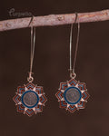 Purpello Geometric Starburst Drop Earrings