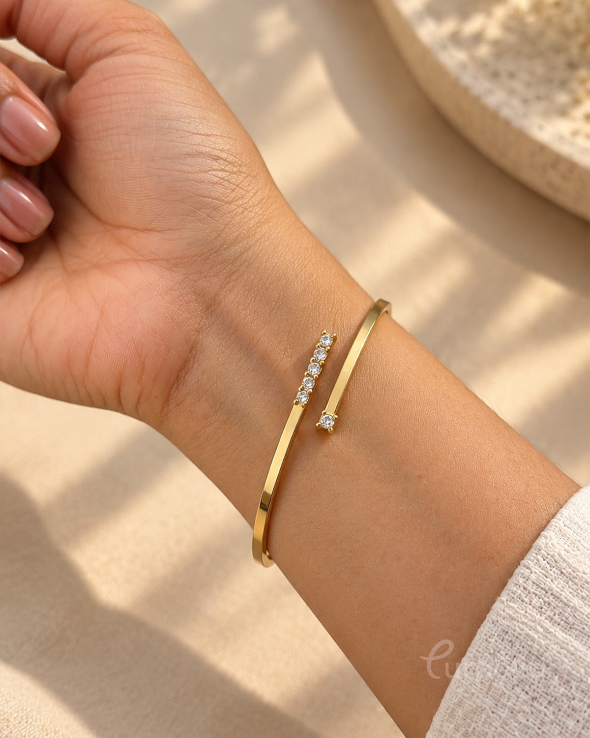 Celeste Spark Anti-Tarnish Cuff Bracelet