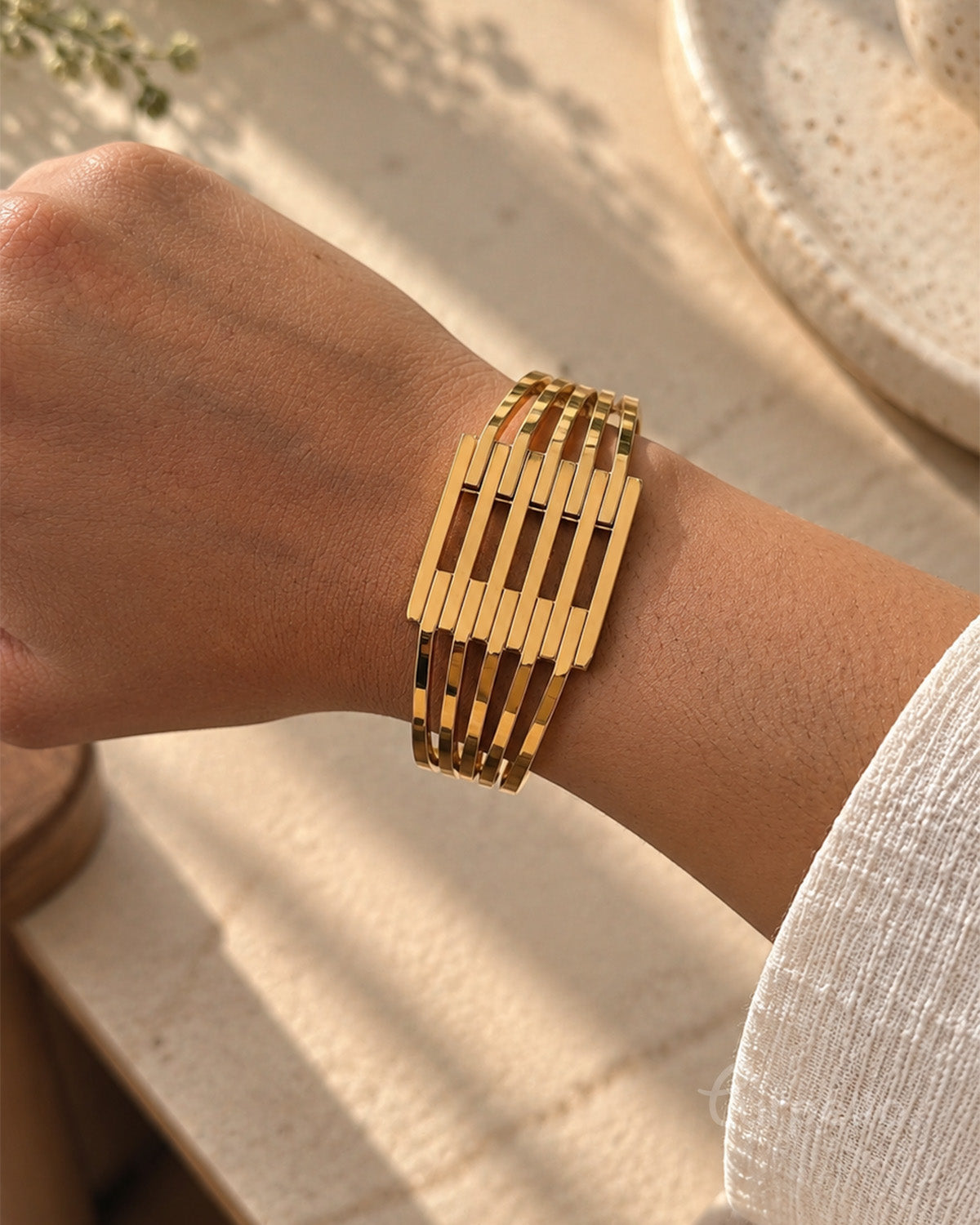 Luxe Line Multi-Band Anti-Tarnish Bracelet