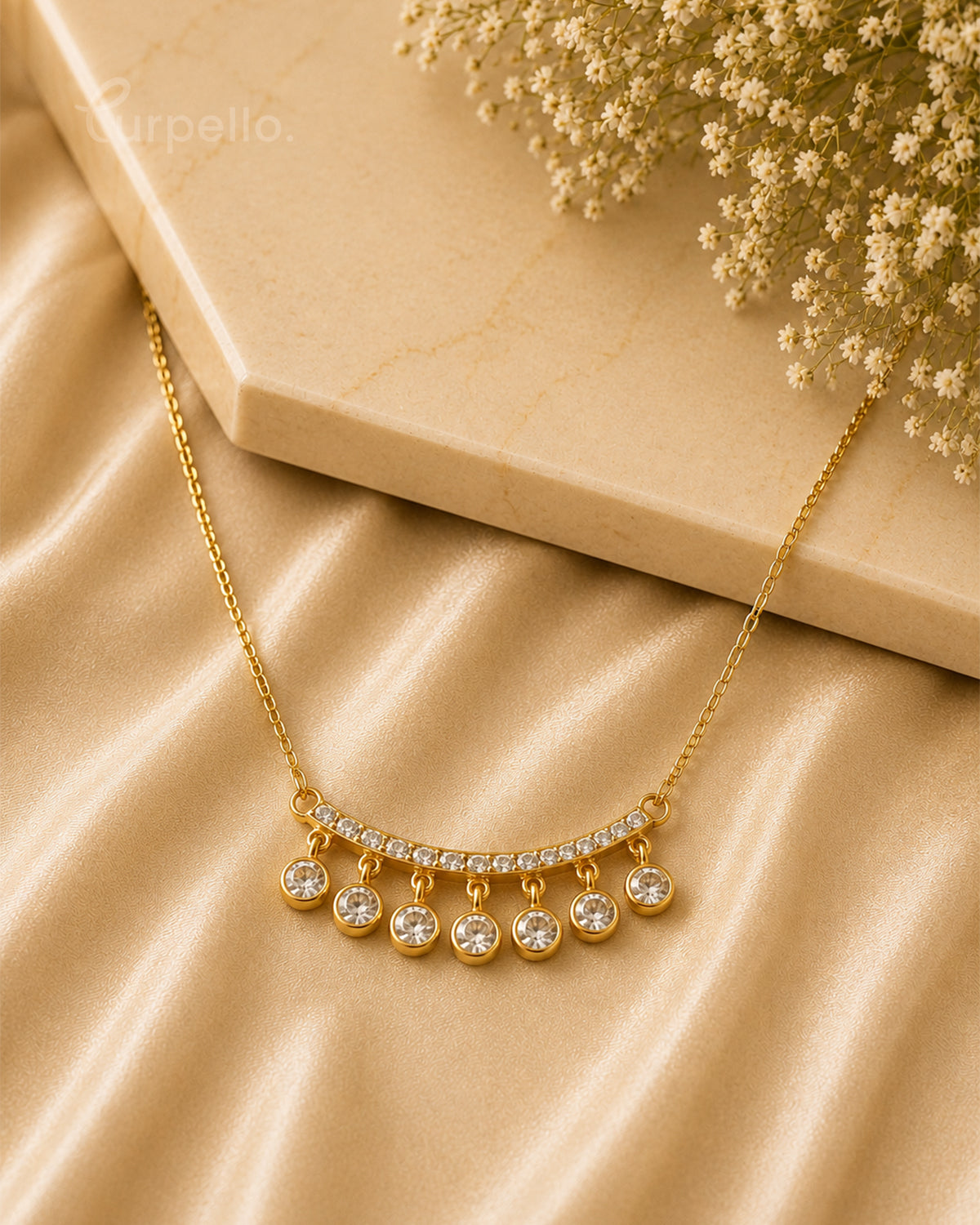 Purpello Celeste Diamond Charm Necklace