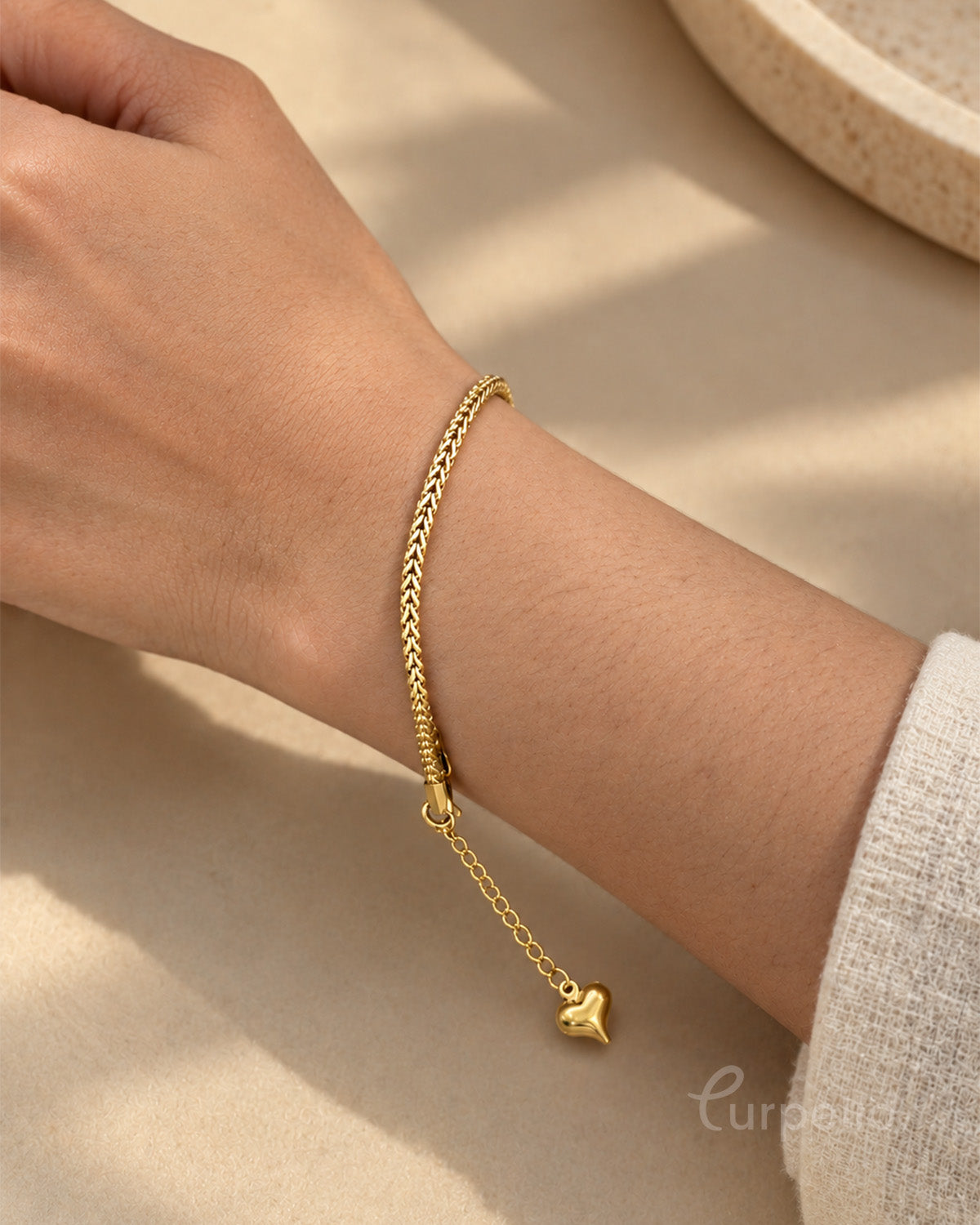 Purpello Aurelia Gold Weave Bracelet