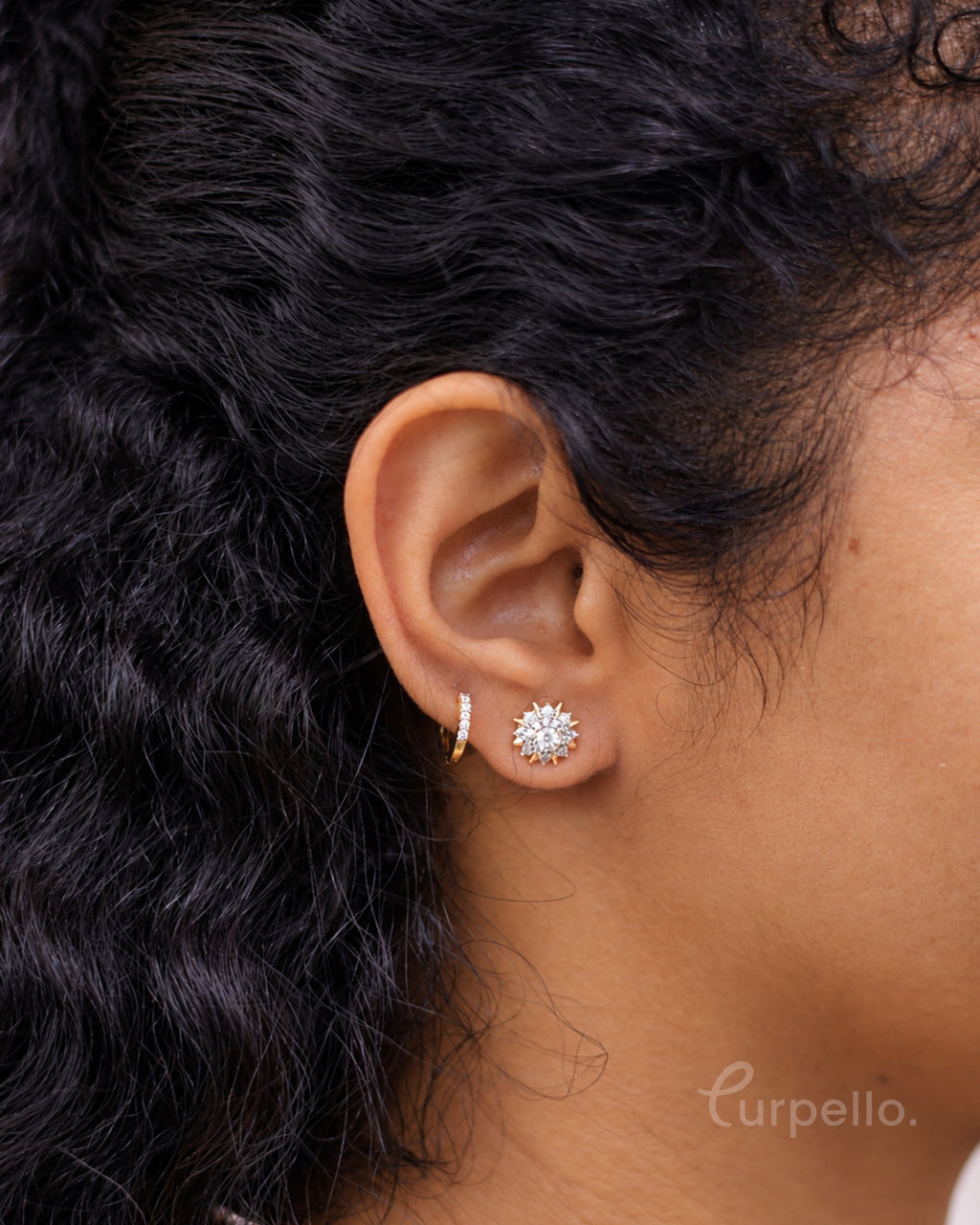 Solevia Xuping Floral Stud Earrings