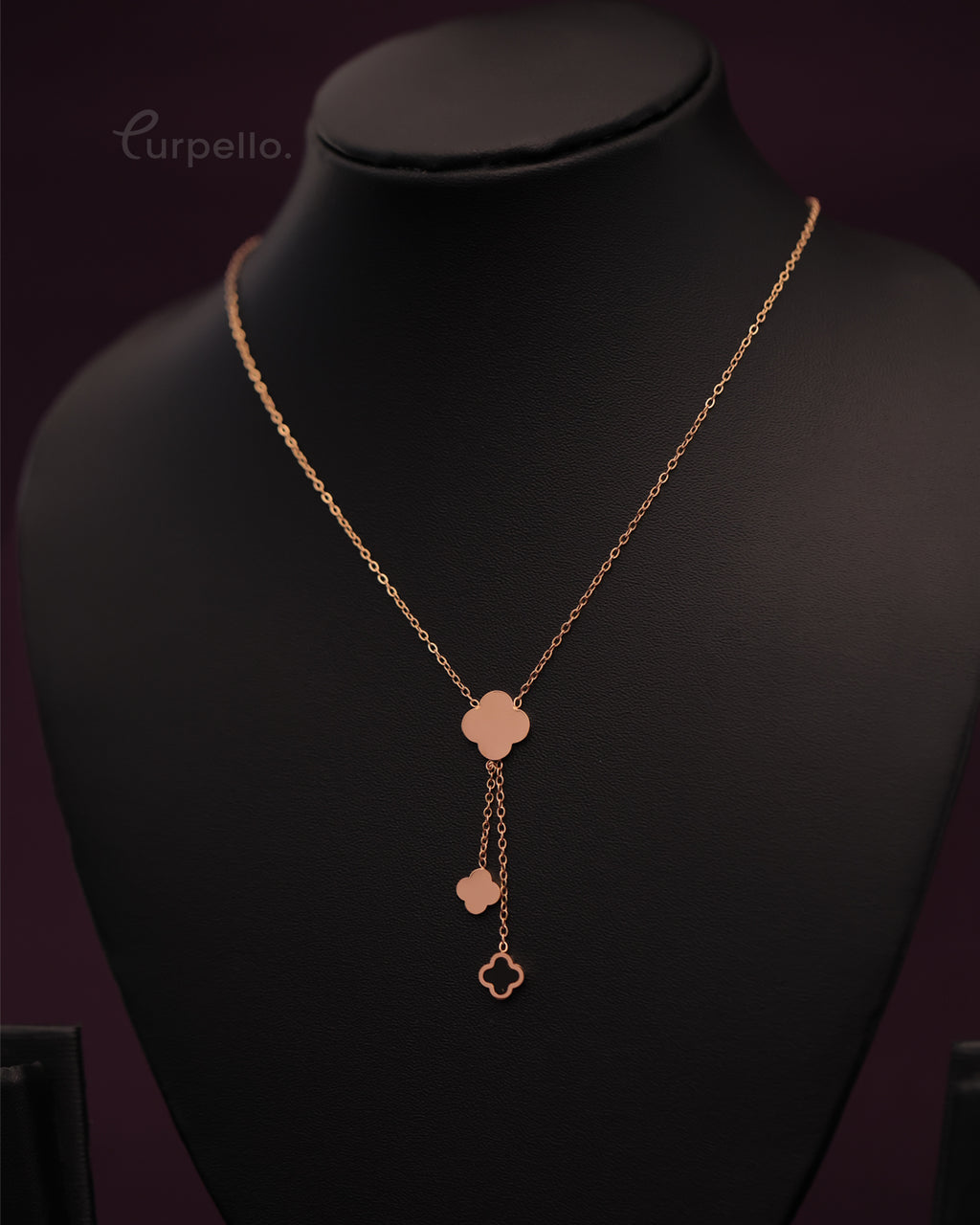 Purpello Minimal Clover Drop Chain