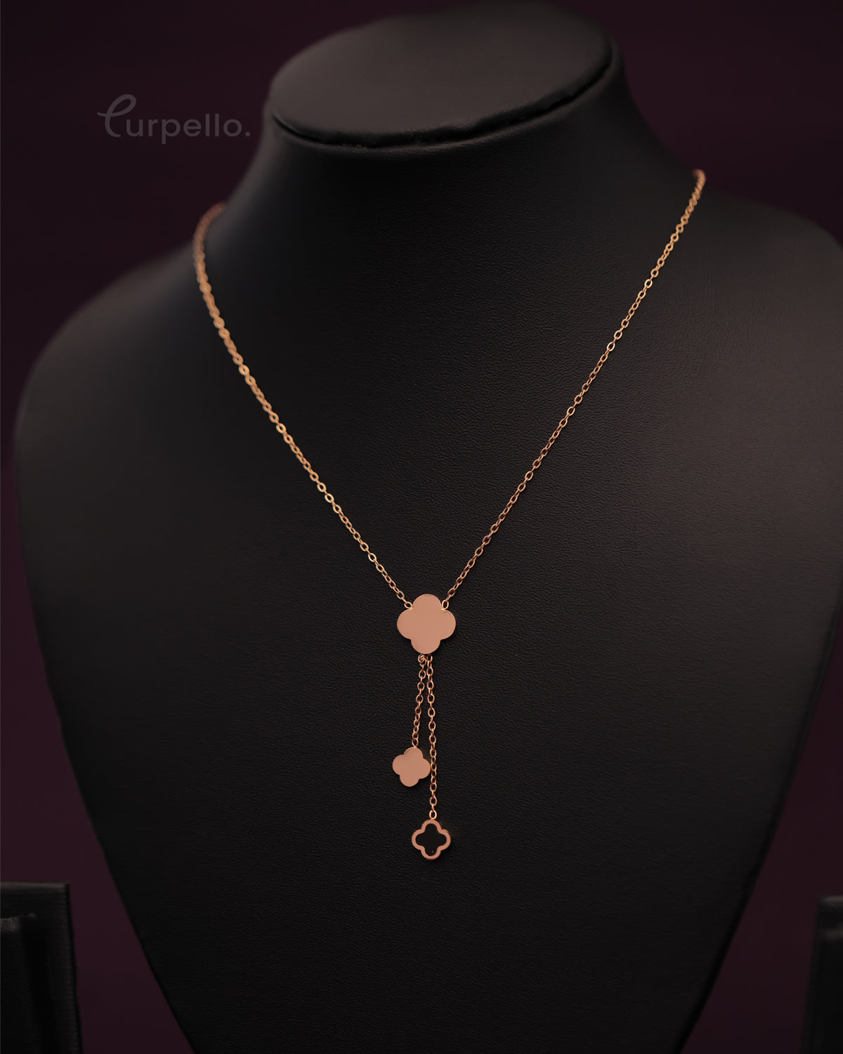 Purpello Minimal Clover Drop Chain