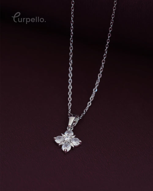 Curpello Crystal Blossom Pendant Chain