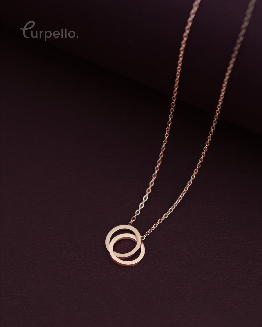 Purpello Interlocking Circles Necklace