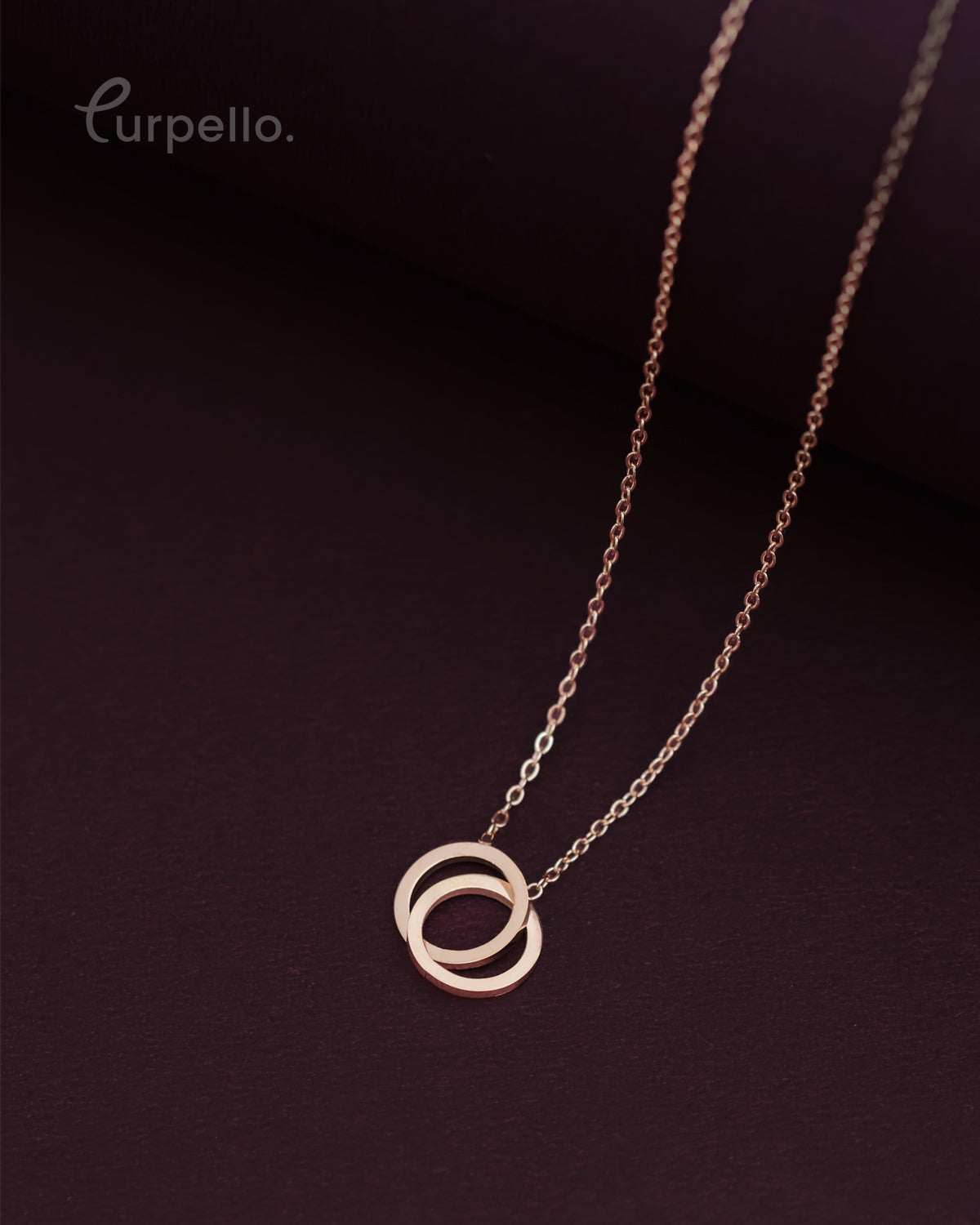 Purpello Interlocking Circles Necklace