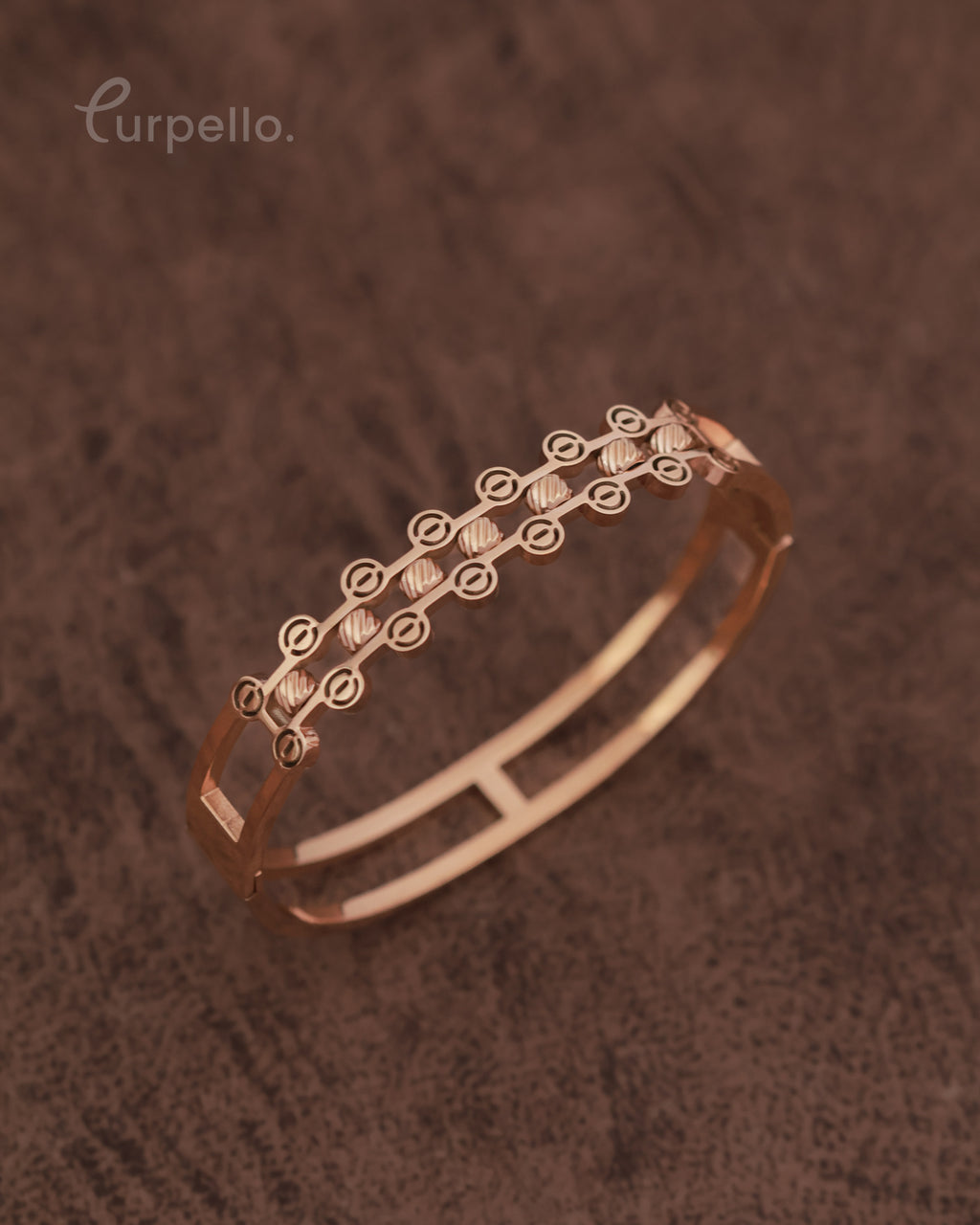 Purpello Elegant Rose Gold Bangle