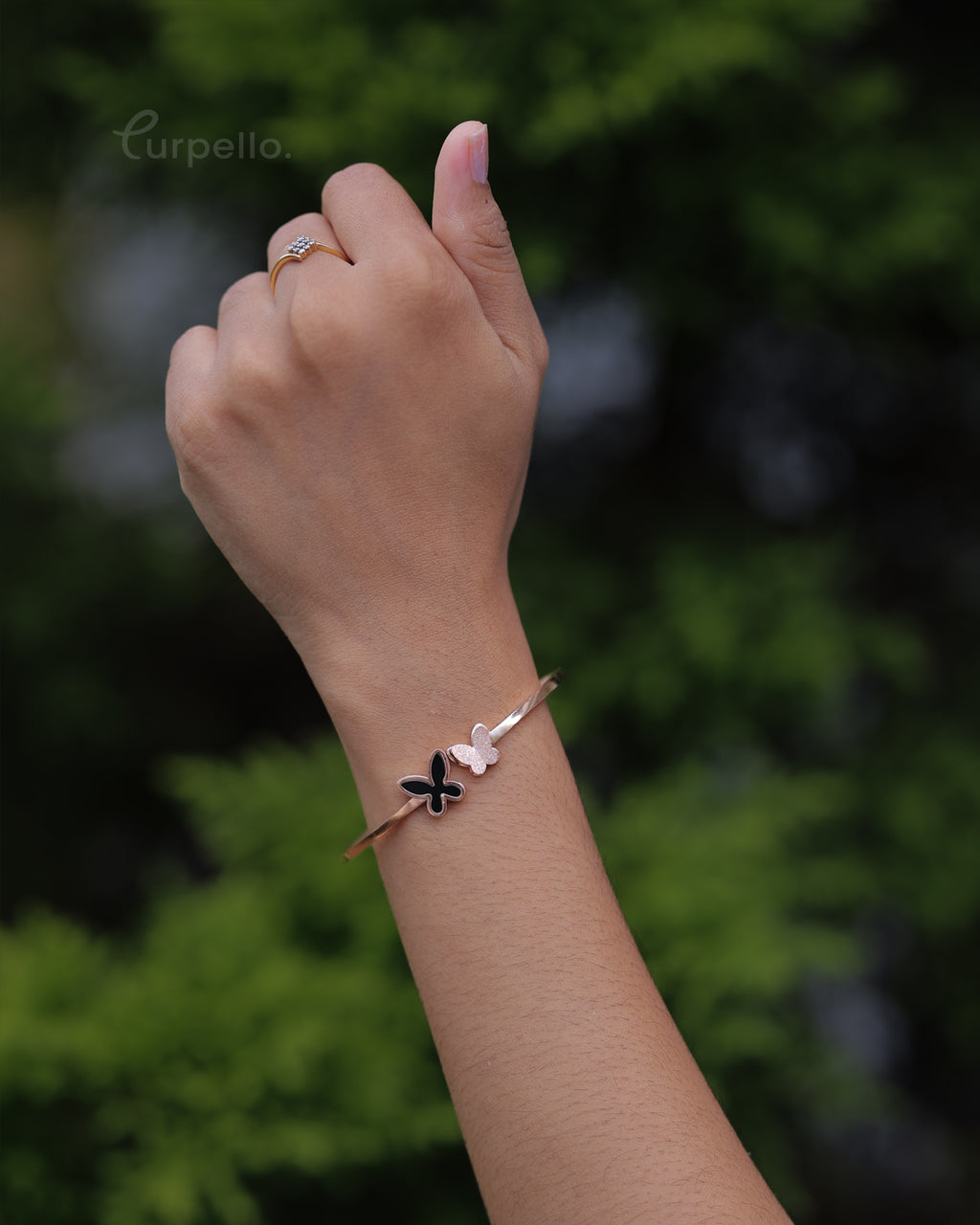 Purpello Butterfly Minimal Bangle