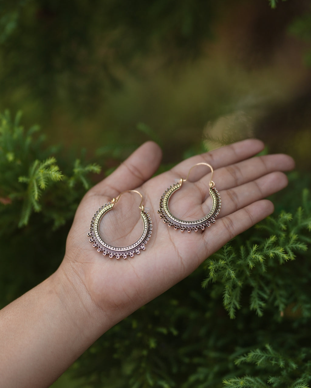 Purpello Classic Crescent Hoop Earrings
