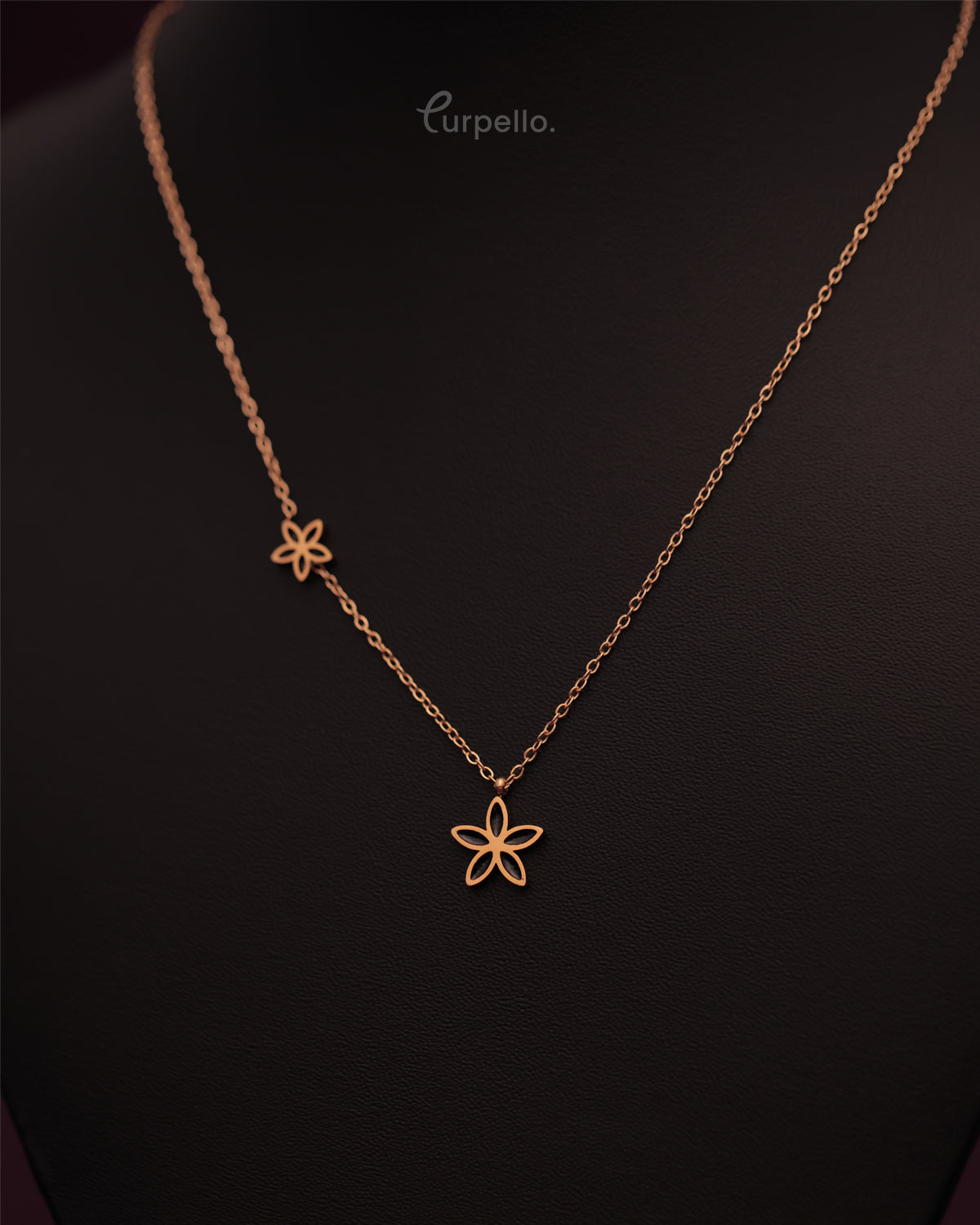 Purpello Dual Floral Necklace