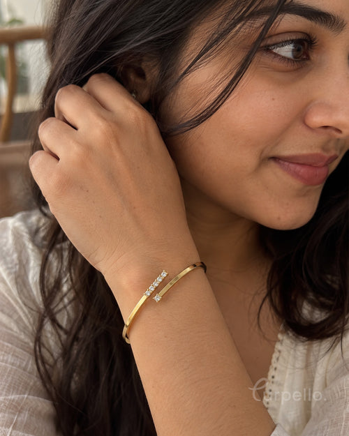 Celeste Spark Anti-Tarnish Cuff Bracelet