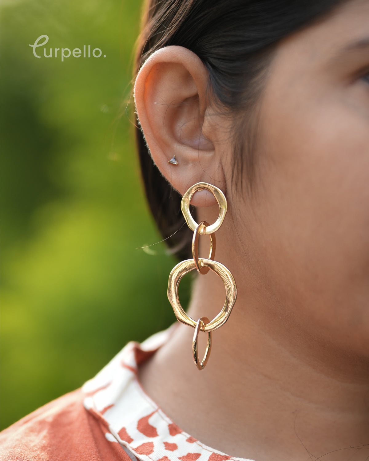 Purpello Hoop Earring