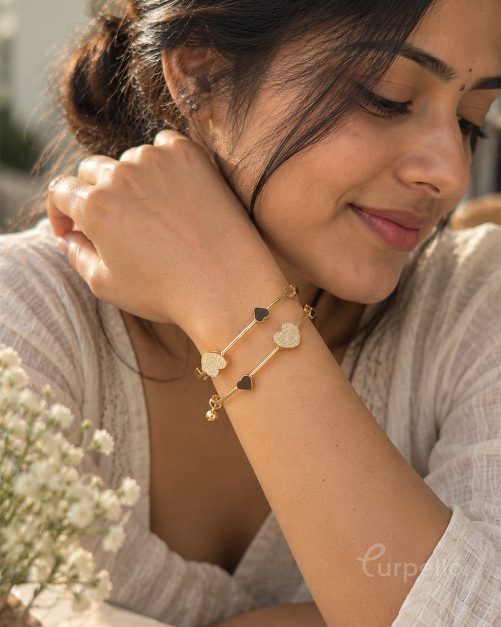 Amora Heart Duo Anti-Tarnish Bracelet