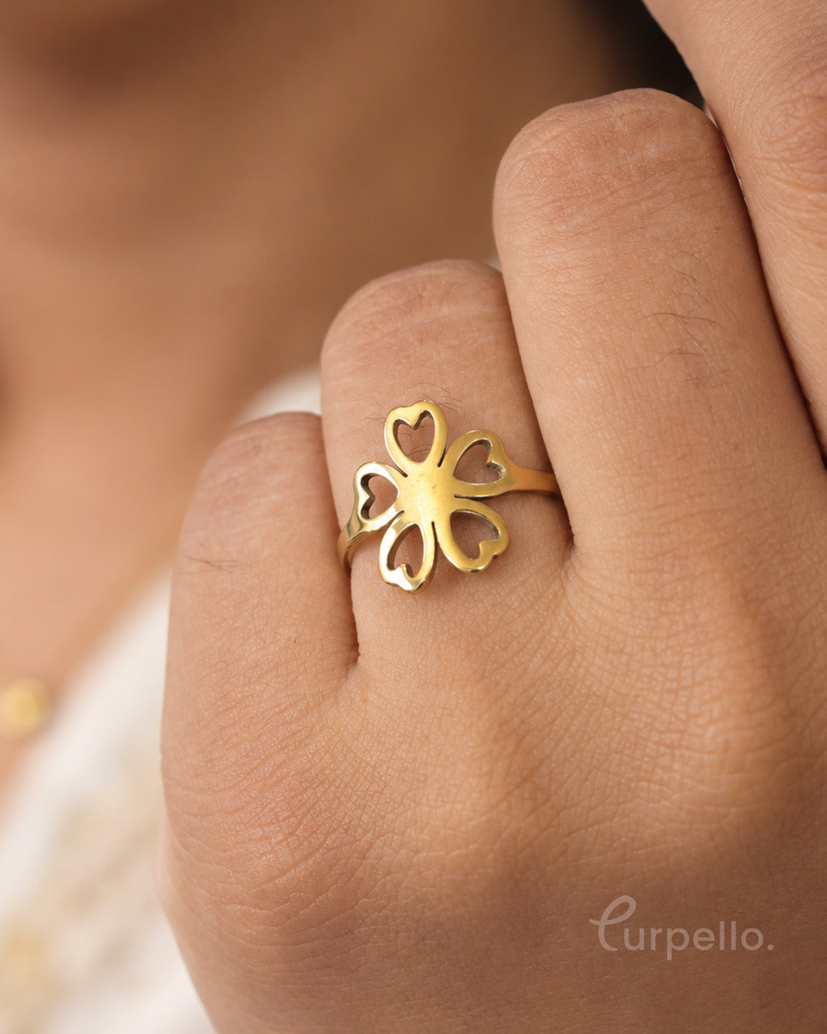 Heartbloom Gold Ring