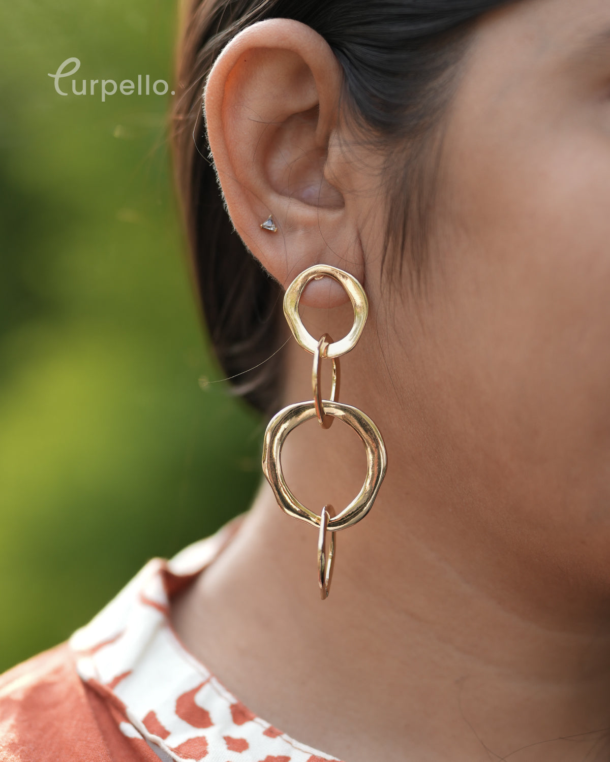 Purpello Hoop Earring