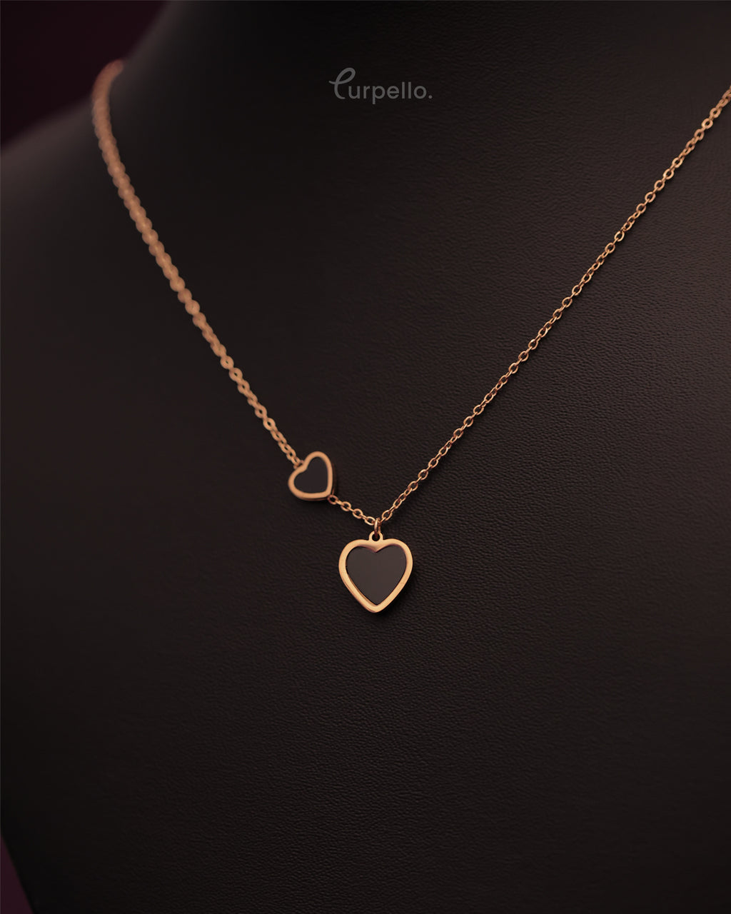 Purpello Double Hearts Chain