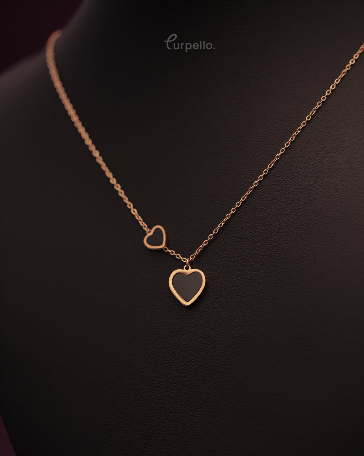 Purpello Double Hearts Chain