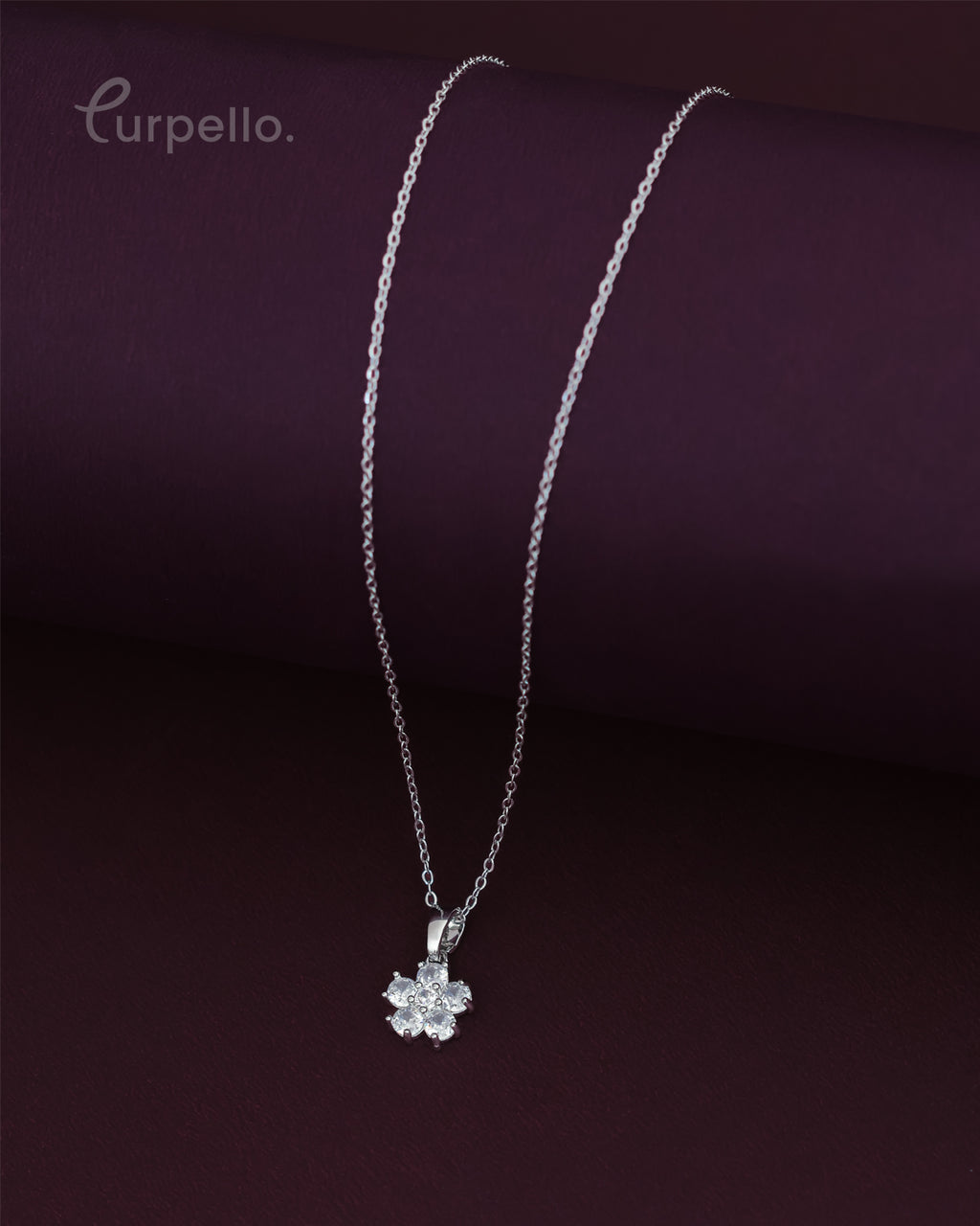 Purpello Blossom Crystal Pendant Chain