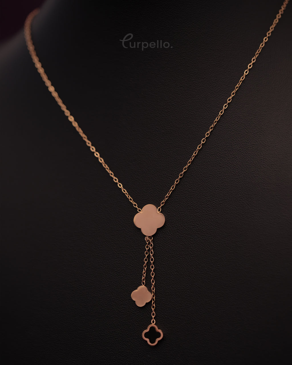 Purpello Minimal Clover Drop Chain