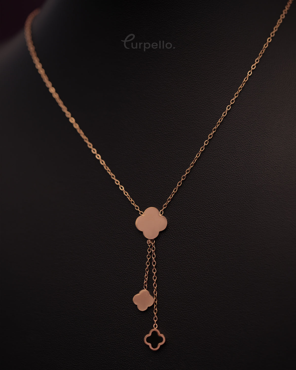 Purpello Minimal Clover Drop Chain